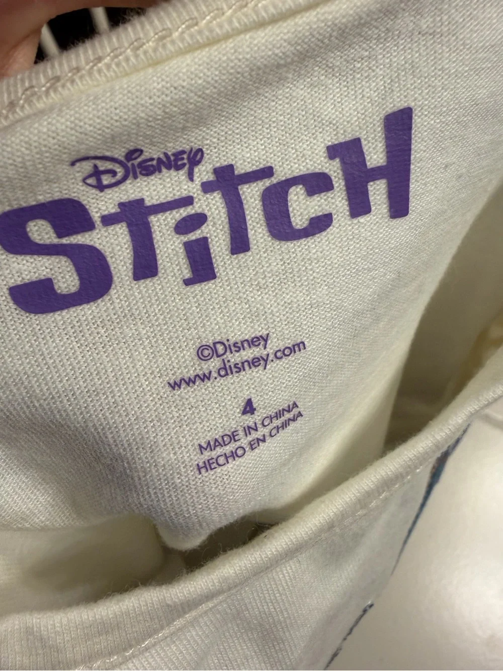 Disney Stitch Denim Appliqué Tee & Joe’s Skinny Moto Mid Rise Jeans NWT Size 4